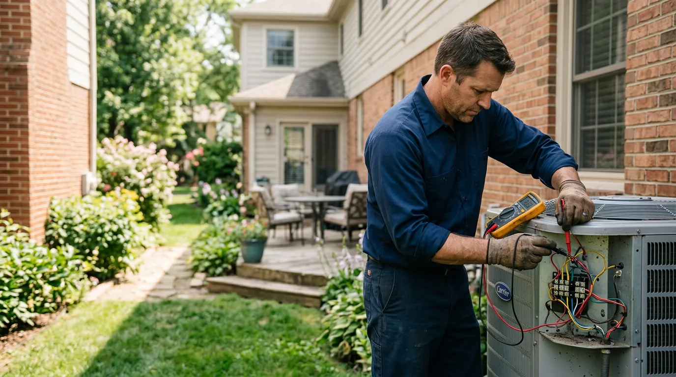 HVAC technician working near Painesdale, MI